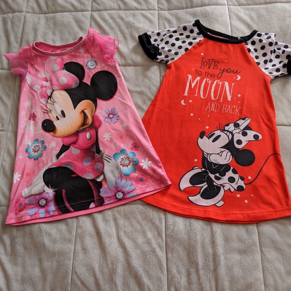 Girls Disney Minnie Mouse nightgowns 3T